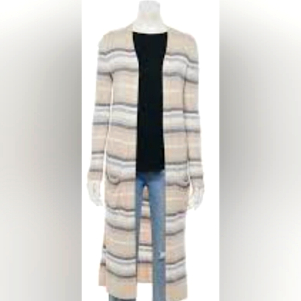 Super Soft Open Front Ribbed Duster